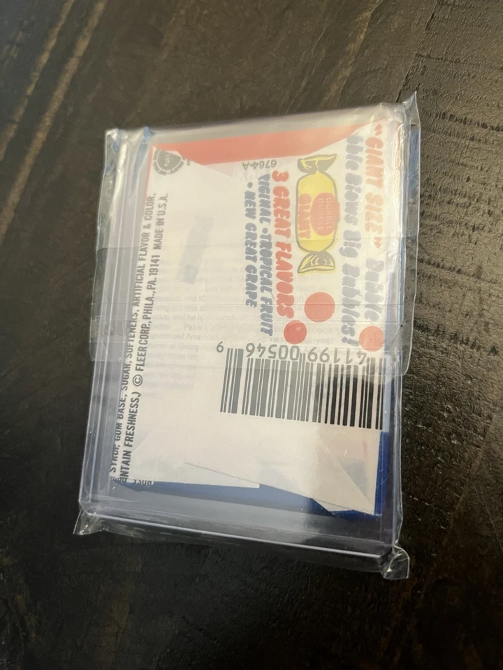 1986 Premier Issue Fleer NBA Basketball Wax Pack Patrick Ewing - Image 2 of 2