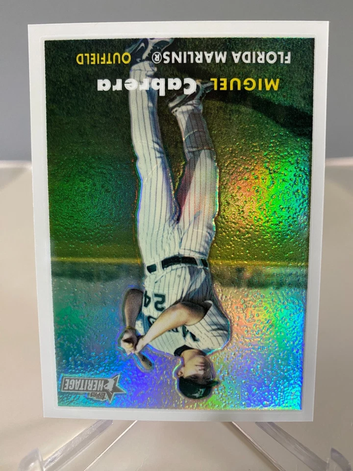 2006 Topps Heritage - Chrome Miguel Cabrera #78 Refractor /557 - Image 2 of 3