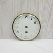 Trend 4 1/2" Clock Face Dial With Bezel And Glass. 5 1/2" Overall New Old Stock