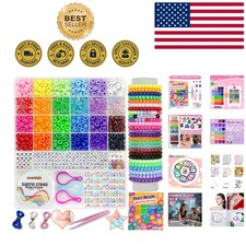 Complete 24 Color Pony Beads Set - Perfect for Kids' Jewelry Hair Crafting