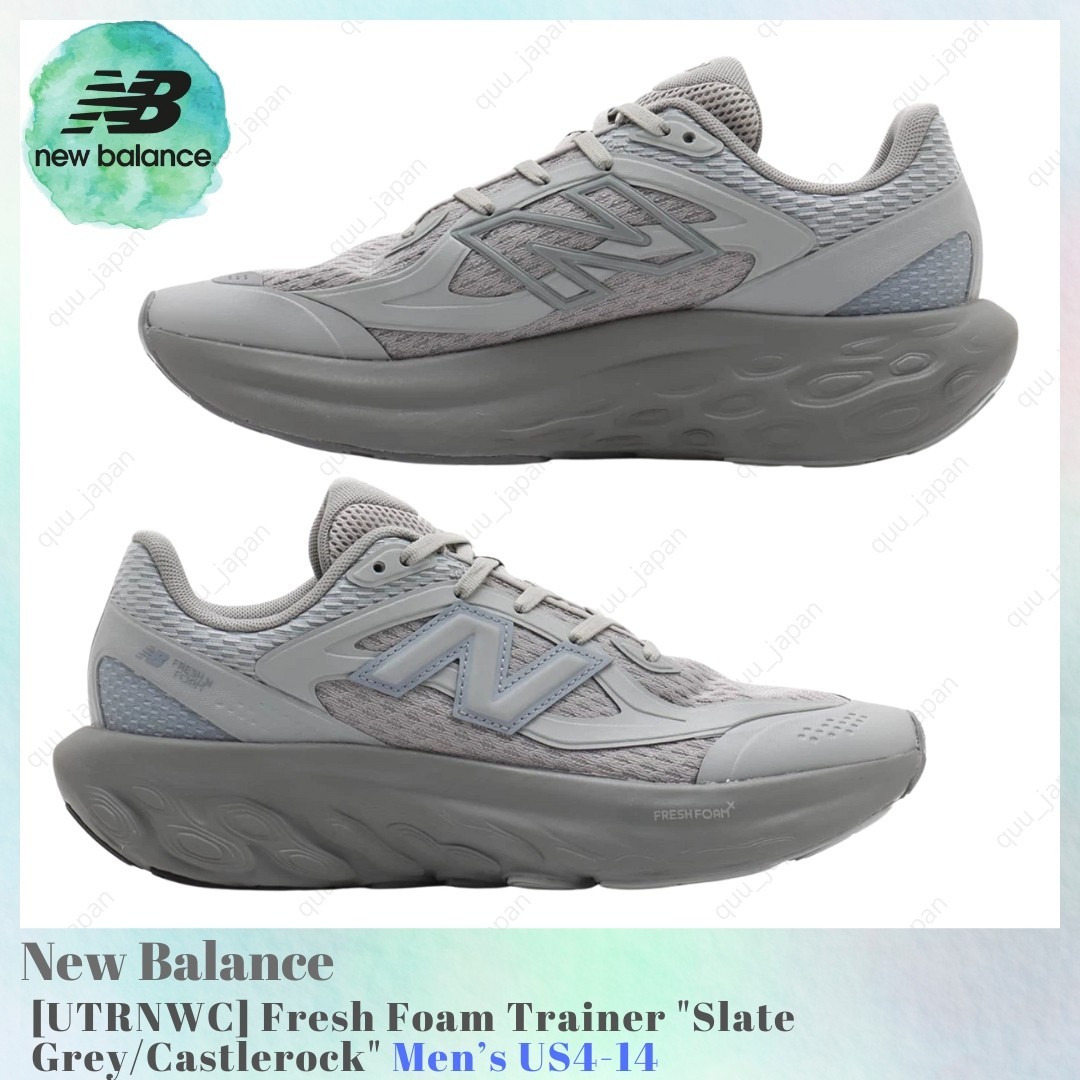 New Balance Fresh Foam Trainer Slate Grey Castlerock UTRNWC Men’s US4-14 NEW New Balance Fresh Foam Trainer Slate Grey Castlerock UTRNWC Men’s US4-14 NEW