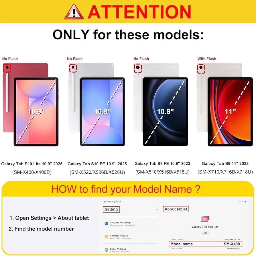 FINTIE KEYBOARD CASE For samsung galaxy S9 (2023)Keyboard with  Case black - Image 2 of 4