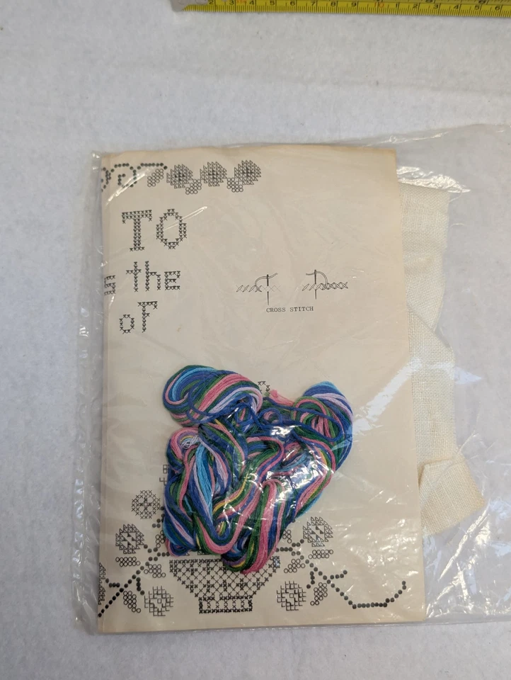 Vintage Bucilla Creative Needlecraft Cross Stitch Sampler TODAY #8402 Floral - Image 3 of 4