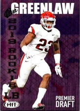 Dre Greenlaw HIT Premier Draft 2019 Sage Football #42