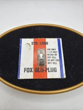 FOX GLO-PLUG LONG 1 1/2 VOLTS FOR GAS AIRPLANE OR TETHER CAR NEW 