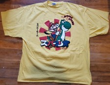 Rare Vintage NINTENDO Mario Yoshi Japanese 2009 T Shirt 2xl Video Games Yellow