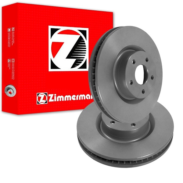 2X Zimmermann Bremsscheiben Vorne 308Mm InnenbelÜFtet Passend FÜR Ford Focus |-image