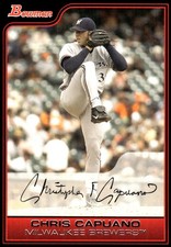 Chris Capuano 2006 Bowman #19 Brewers MLB READ FREE SHIPPING AutographDen
