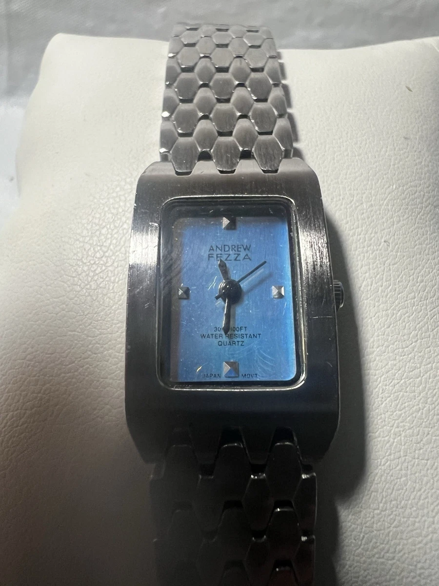 Andrew Fezza Ladies Watch Stainless Bracelet and Case Black Dial Date Window Andrew Fezza Wristwatches for sale | eBay main image 3