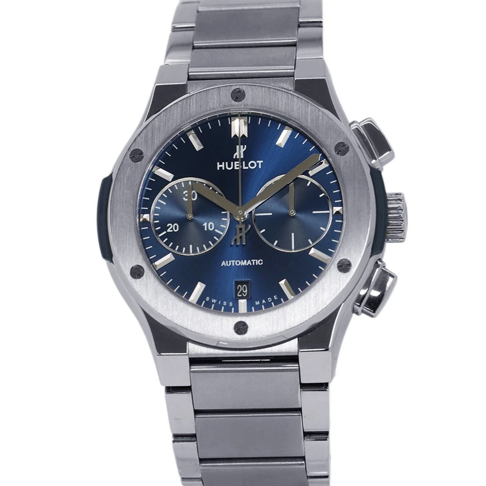 Hublot — HUBLOT Classic fusion 45mm TI Blue Dial 520.NX.7170.NX
