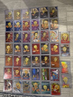 46 Card Fleer Retro Looney Tunes Tweety Serial Numbers Lenticular Premier Auto