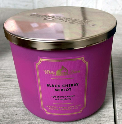 White Barn Candle Company Bath and Body Works 3-Wick Scented Candle W/Essential