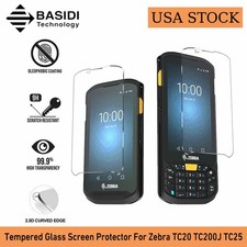    4PCS Tempered Glass Screen Protector for Zebra TC20 TC200J TC25 Lot STOCK   