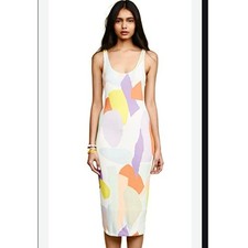 Alice + Olivia tank dress size 6 James Printed Midi bodycon