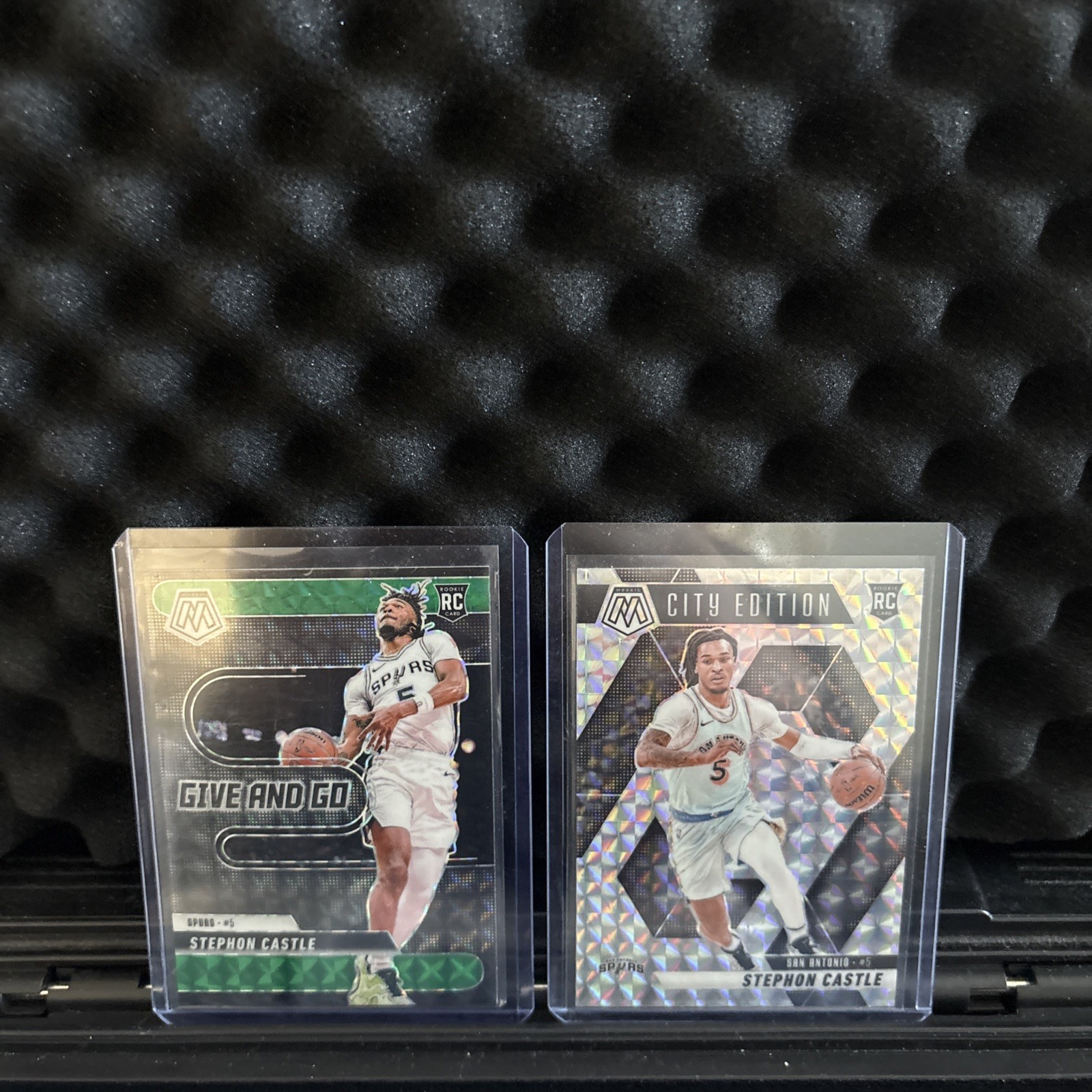 2024-25 Mosaic Stephon Castle RC Silver Rookie City Edition #290 Spurs + Bonus