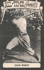 Zack Wheat All-Time Greats Baseball Hall of Fame Original Vintage Postcard