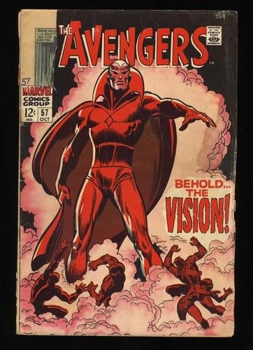 Avengers #57 P 0.5 See Description 1st Appearance Vision! Buscema Cover!