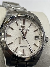Grand Seiko White "Snowflake" Heritage Spring Drive Titanium Men's Watch SBGA211 2