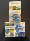 Nintendo Wii 2 Game Lot: Wii Sports Resort & Wii Play (Boxed - NO CONTROLLER)