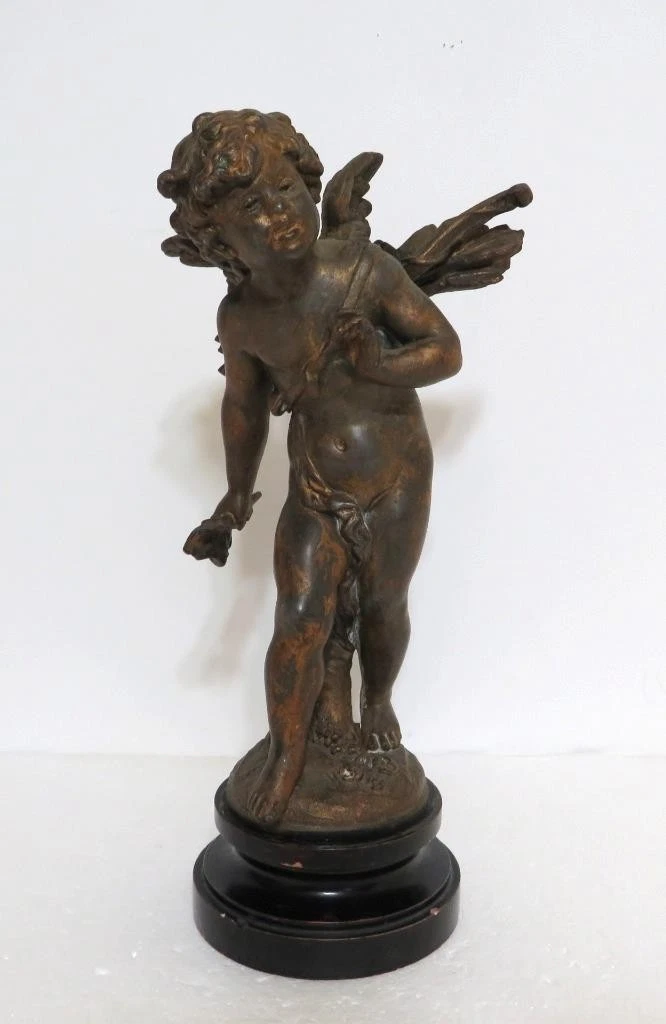 Statuette Enesco - "You Are An Angel" Avec La Lune - Résine Blanche - Neuf