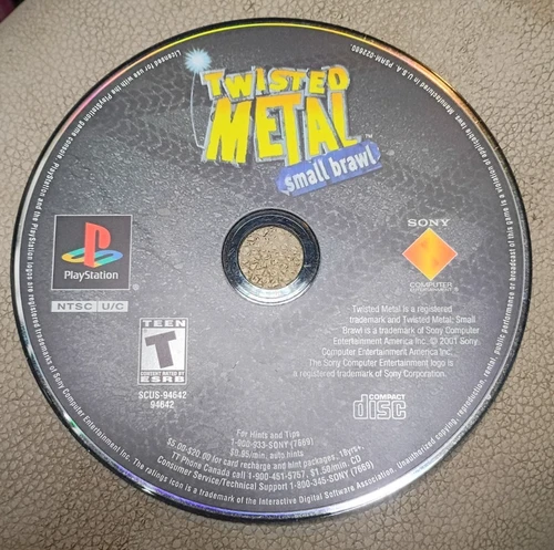 Twisted Metal Small Brawl (Sony PlayStation 1 PS1, 2001) Disc Only