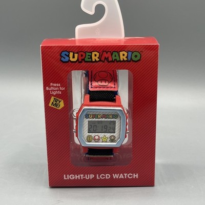 Nintendo ''Super Mario Bros'' Unisex Child Kids Boys Girls LCD Wrist Watch New