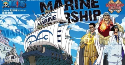 One Piece MARINE WARSHIP Model Kit Grand Ship Collection # 07 Bandai Japan 2013