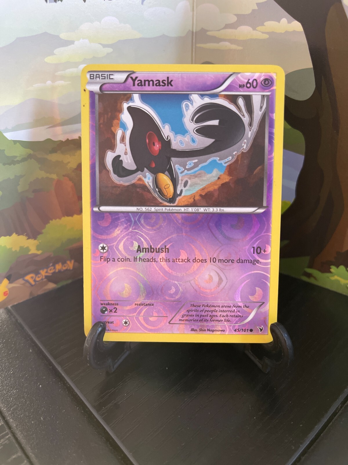 Yamask 45/101 - Noble Victories - Common - Reverse Holo - Pokemon Card - LP