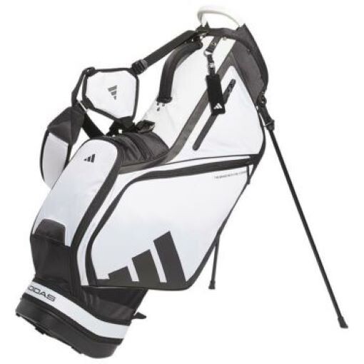 い*さ様 adidas ゴルフバッグ ブラック/ホワイト adidas（アディダス） レディース 軽量 クラシックスリーストライプス