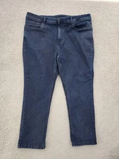 The Perfect Jean NYC Jeans Mens 42x27 Slim Thick Blue Denim Dark Wash