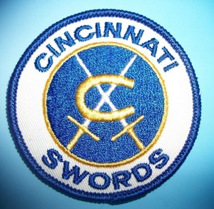 Cincinnati Swords Ohio Ice Hockey Team Logo Patch Vintage New Ahl 1971 74 Ebay