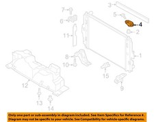 FIAT OEM 17-20 124 Spider Cooling Radiator Components-Upper Bracket 68313145AA