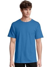 Hanes Men Crew neck T-Shirt 4-Pack ComfortSoft 100% Cotton Heavyweight Tee Plain