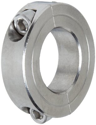 Climax Metals 2C-075-S T303 Stainless Steel Two-Piece Clamping Collar 3/4'' Bo...