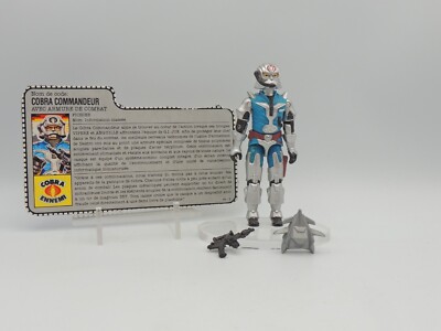 GI Joe - COBRA COMMANDER (v3) komplett + Ausweis FR - Hasbro 1987