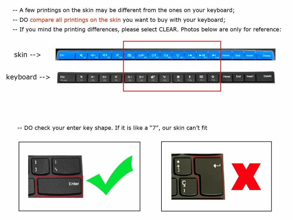 Keyboard Cover Skin Protector for Lenovo ThinkBook 14 Gen 6/7 G6 G7 14'' - Image 3 of 3