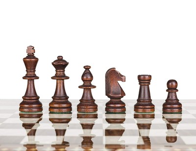 Staunton No. 6 Tournament Chess Pieces - Wooden standard chessmen - Weighted,...