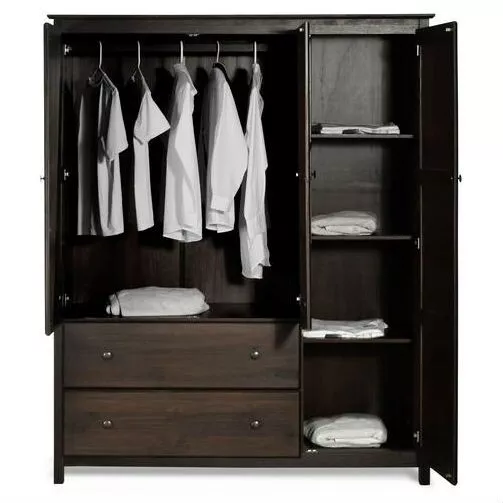 Espresso armoire wardrobe deals