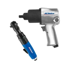 ACDelco Pneumatic Heavy Duty Twin Hammer ½” 5-Speed Impact Wrench & 3/8” Ratchet