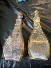 Bellissime bottiglie Lockharts dipinte a mano St Louis Art etichettate uniche da vedere!