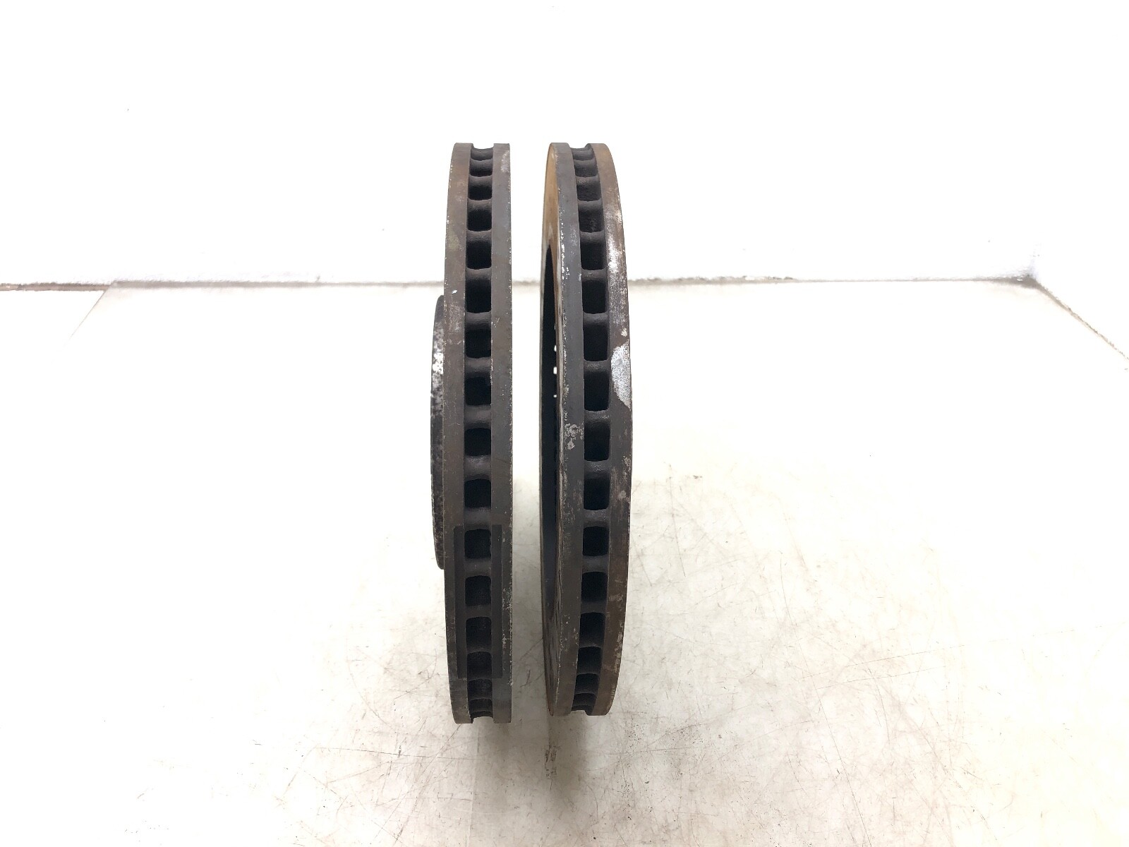 2014-2020 MASERATI QUATTROPORTE AWD FRONT BRAKE DISK ROTORS SET X2 OEM.