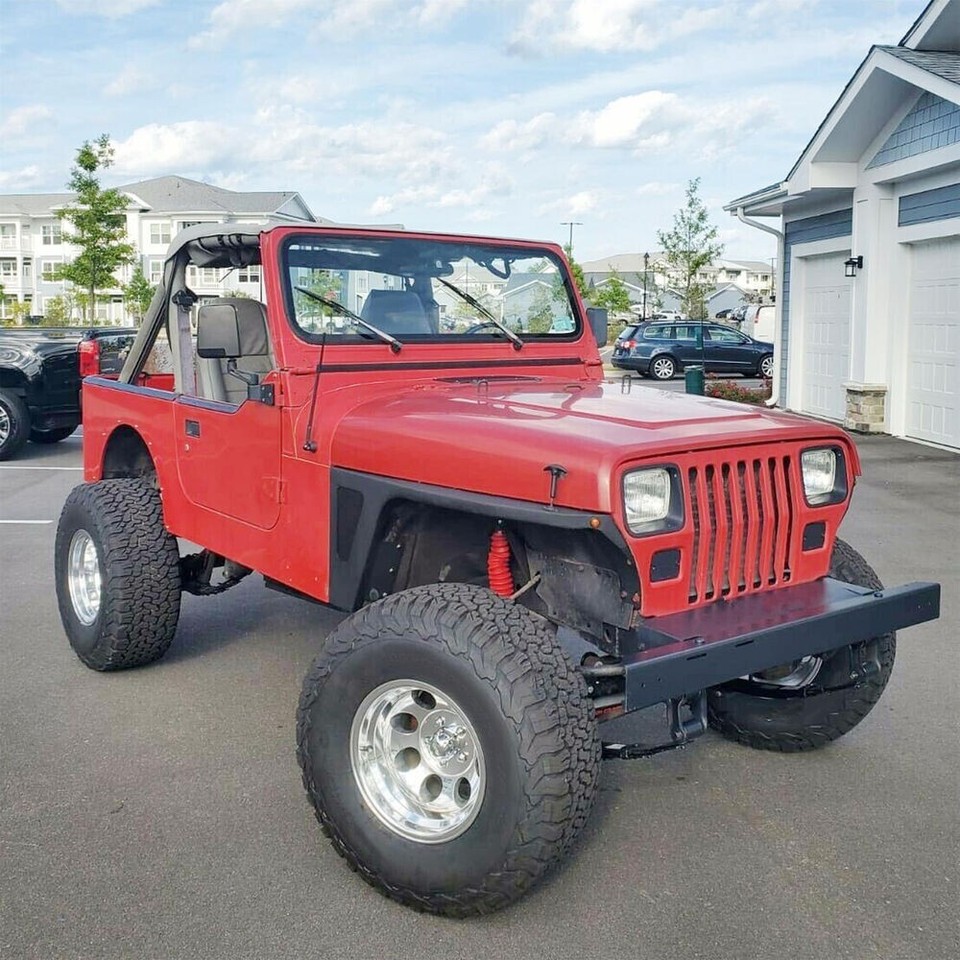 Front Fender Flare Rocker Guard For Jeep Wrangler YJ 1987-96 w/ LED ...