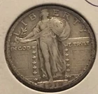 1918-s Standing Liberty Quarter, XF, Scarce
