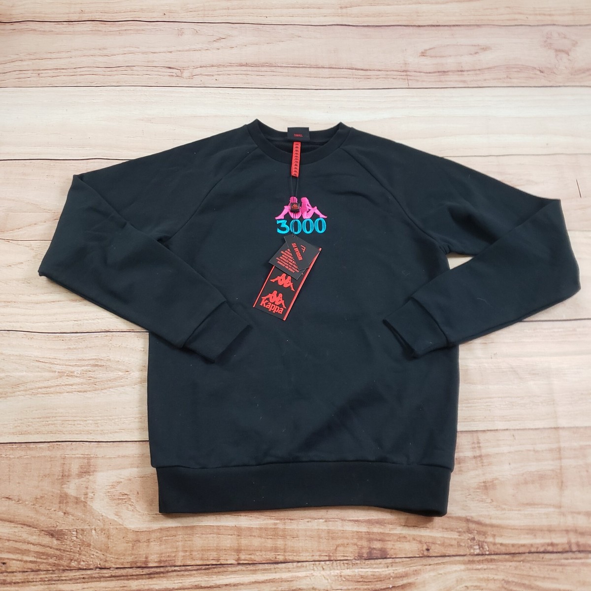 NEW Kappa x Gumball 3000 Sweater Mens Small Black Pink