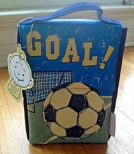 Sugar Booger Classic Lunch Sack Soccer GOAL! Insulated Kids Lunch Bag - NWT