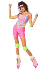 Brand New Rollerblade Barbie Adult Costume