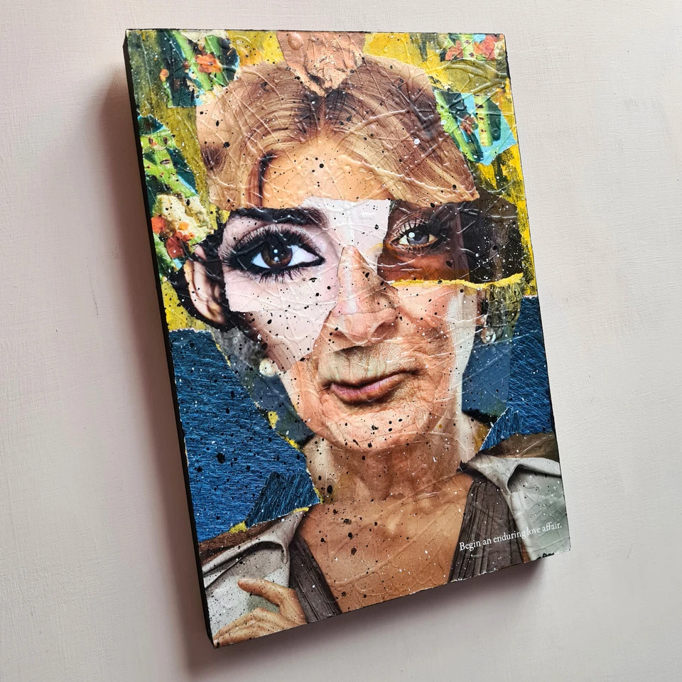 Love Affair: Paquete de arte outsider original: obra de arte collage + x12 impresiones A4  Foto 3 de 4