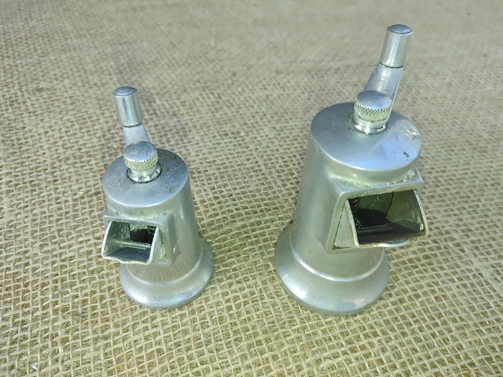 * PERFEX STYLE Solid Cast Aluminum Pepper * Salt Mill Grinder Vintage