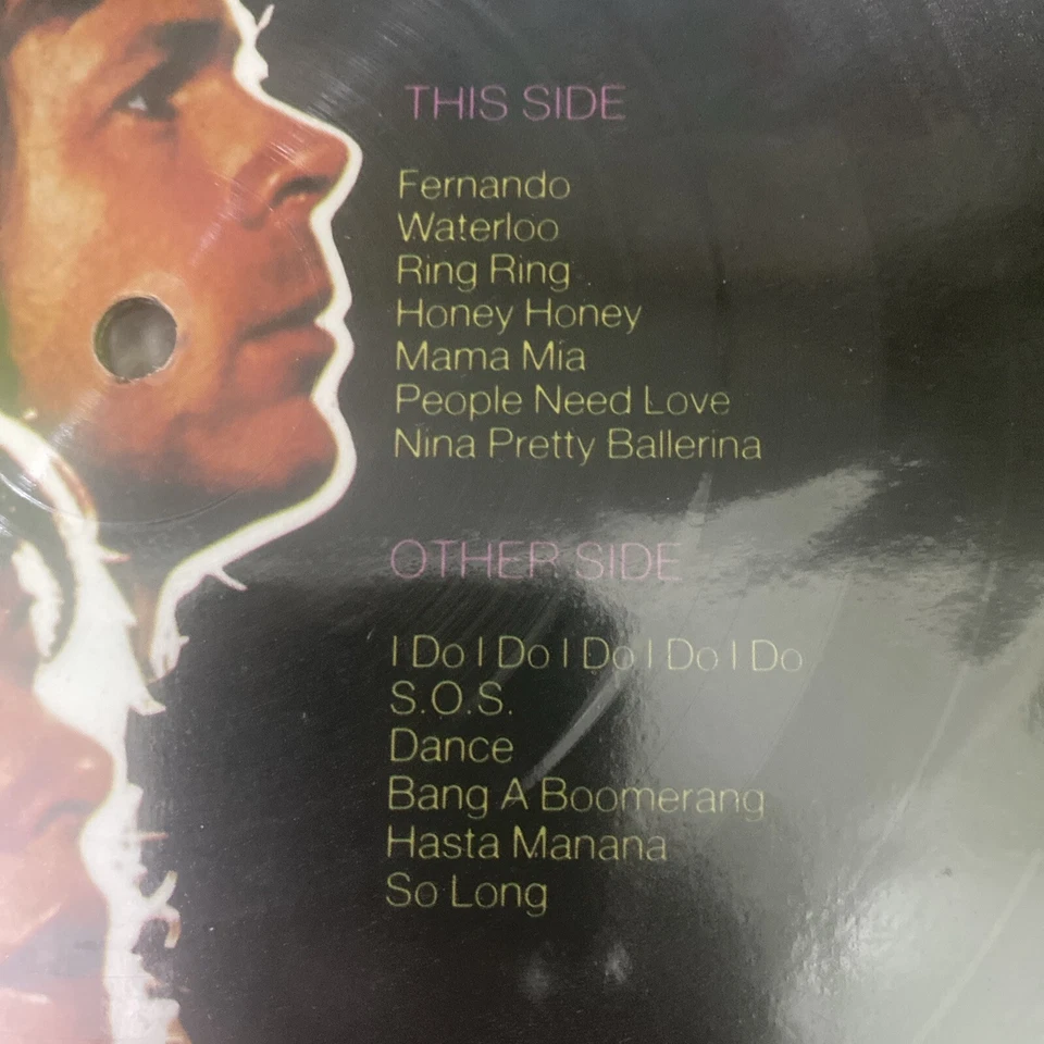 Abba Lp Picture Disc  The Best Of Abba  1985 V. G+ Rare - Image 2 of 3