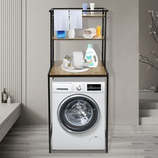 Washer and Dryer Storage Shelf 3 Tiers Clothes Drying Rack Floor Mount